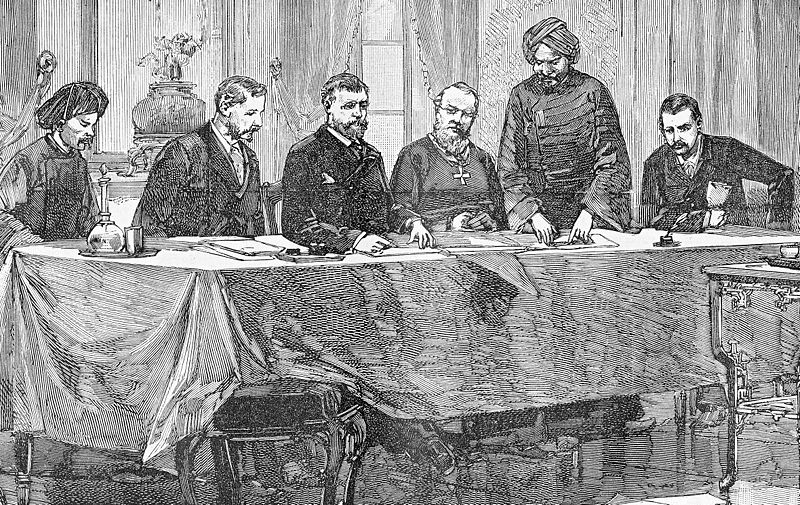 Lễ ký kết Hiệp ước Hác măng tại Thuận An-Huế, ngày 25 tháng 8 năm 1883